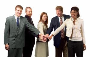 business people shaking hands 